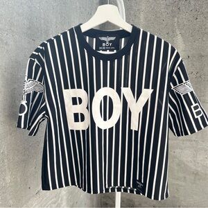 Boy London Short Sleeve Cropped Top